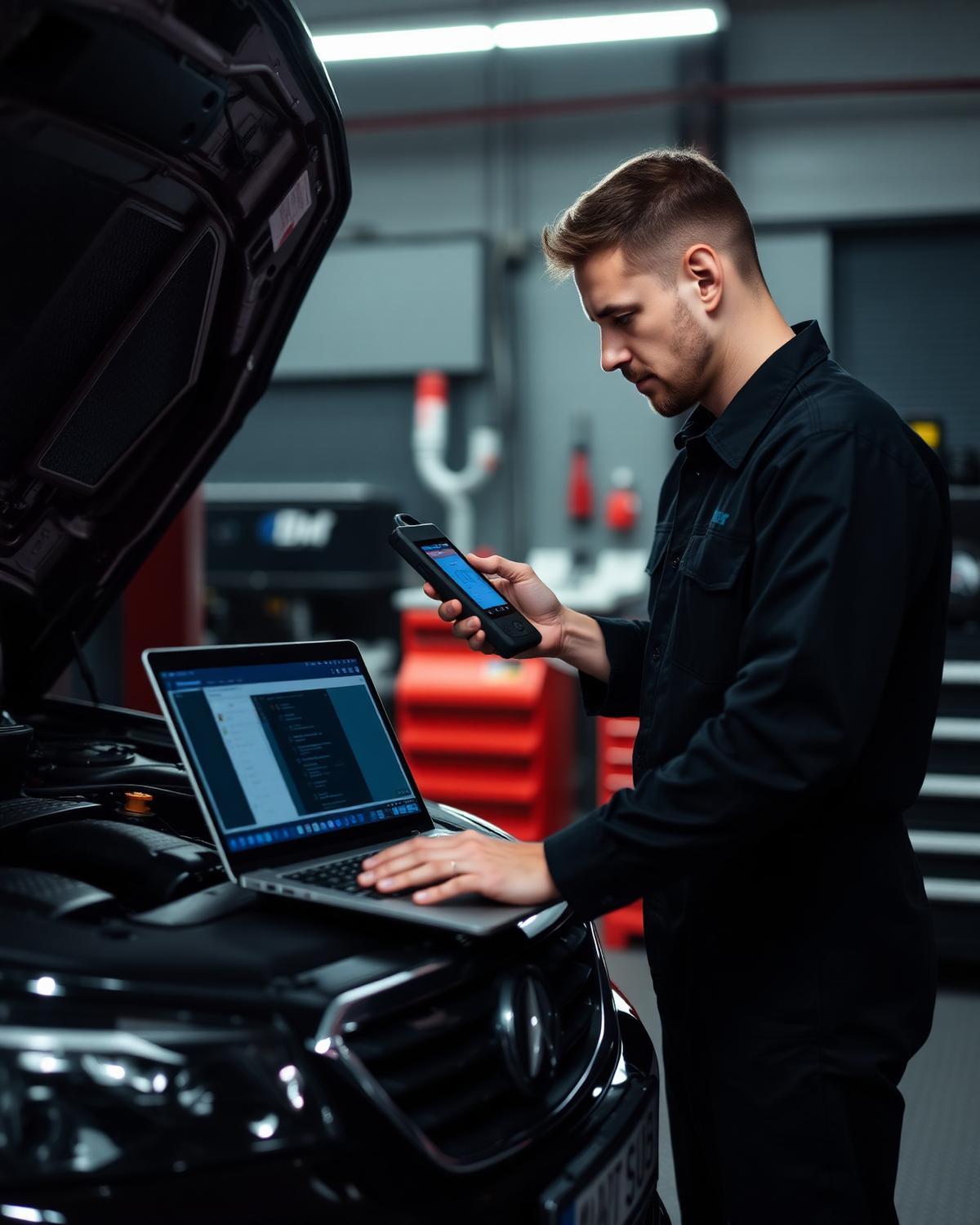 Diagnostics on engine bay